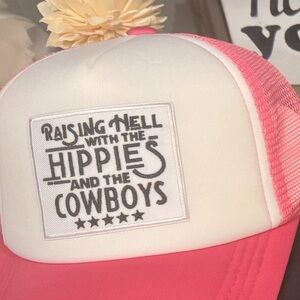Pink and White Trucker Hat